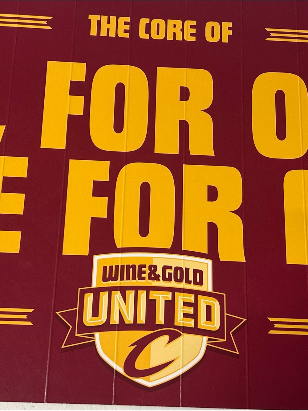 NBA Wine & Gold United Wall Decor - Maroon and Gold